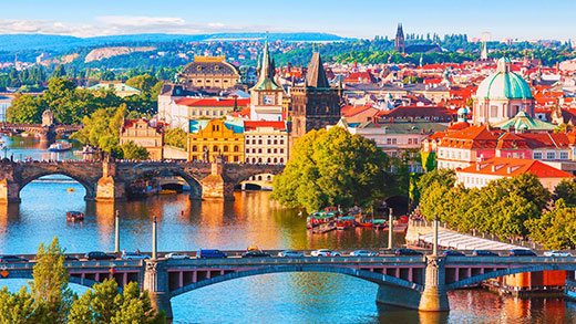 Старый город Праги и река Влтава, Чехия