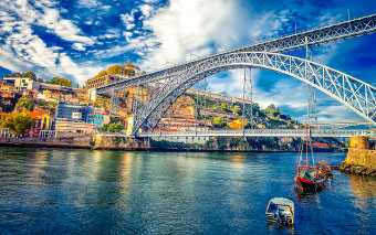 Мост Дона Луиша в Порту, Португалия