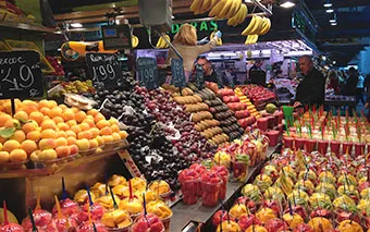 Рынок Бокерия в Барселоне, Испания