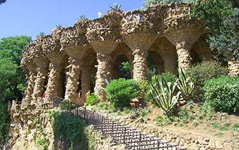 Парк Гуэль в Барселоне, Испания